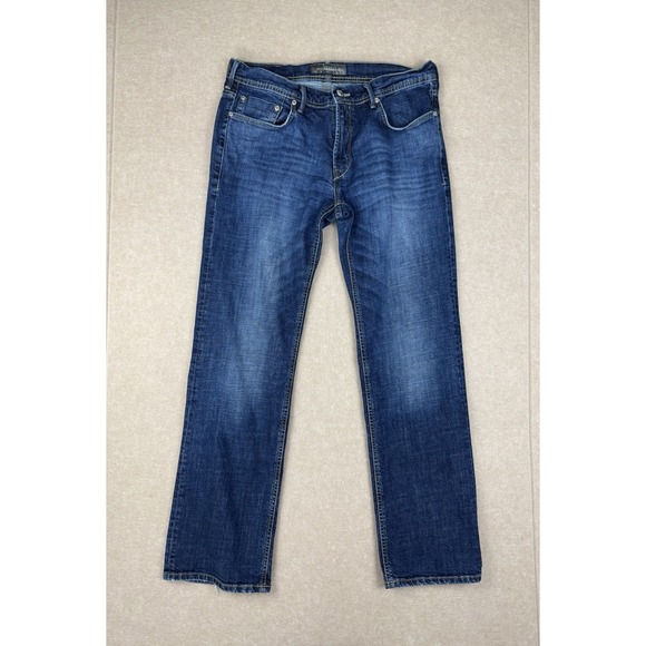 Baldessarini Jeans Mens Size 35 Blue Straight Leg Mid Rise Denim - Picture 1 of 8